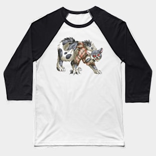 WereCat: Grey Bicolor Tabby Baseball T-Shirt